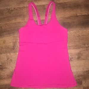 Lululemon bright pink tank